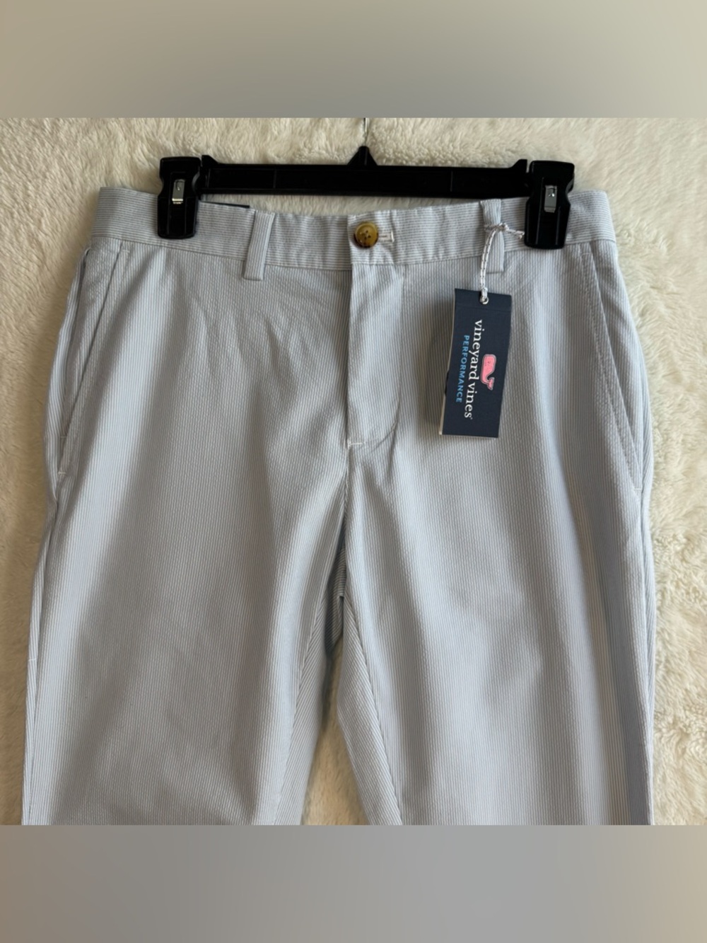 Vineyard Vines Light Blue Pinstripe Men’s Dress Pants - Picture 3 of 9